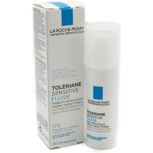 La Roche Posay toleriane sensitive fluido viso idratante lenitivo pelle da mista a grassa 40 ml
