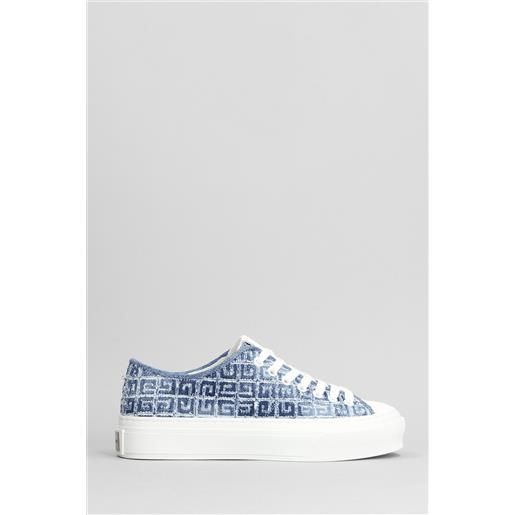Givenchy sneakers city low in cotone blu