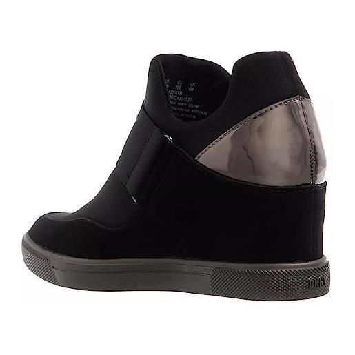 DKNY women's womens shoes cosmos sneakers, scarpe da ginnastica donna, pistola blk dk, 36 eu