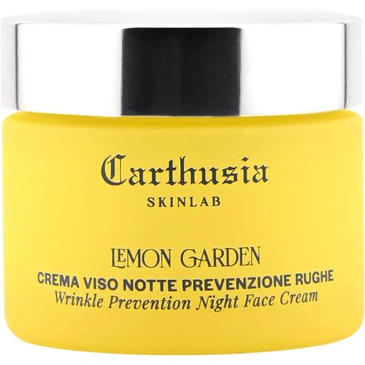 Carthusia i Profumi di Capri lemon garden crema viso notte prevenzione rughe 50 ml - skinlab
