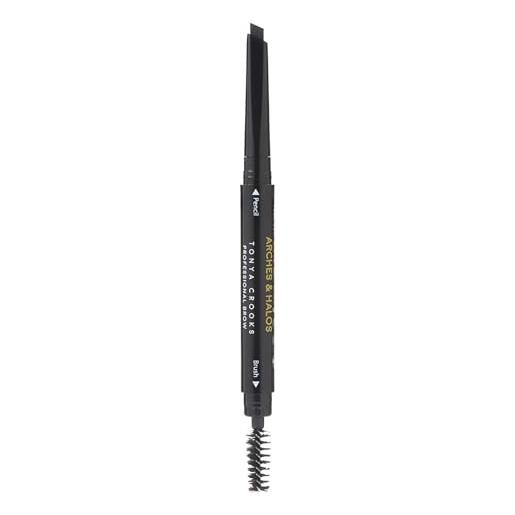Arches & Halos angled brow shading pencil in charcoal, 0.04 oz