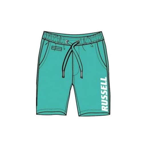 Russell Athletic a00661-tq-213 russell 1902 shorts uomo pantaloncini turquoise taglia l