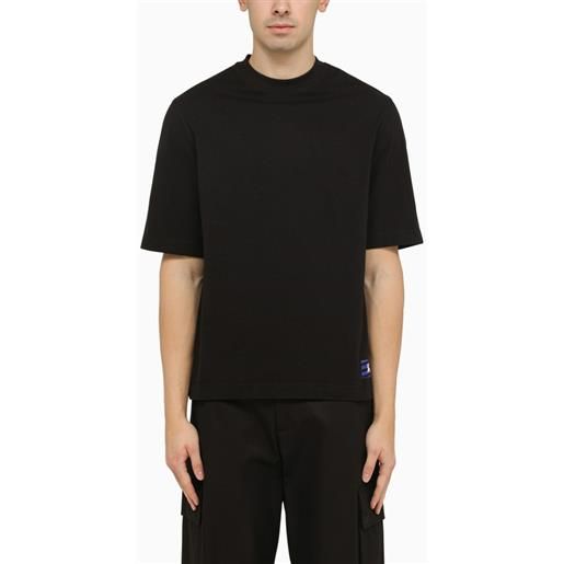 Burberry t-shirt girocollo oversize nera