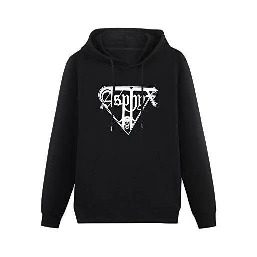 Ghee asphyx unisex hooded printed pullover hoodies mens black sweatshirts blackm