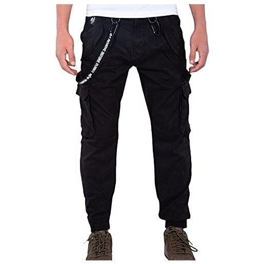 Alpha industries utility pant uomo pantaloni casual, black, 28 w