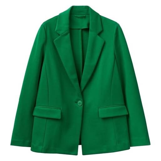 United Colors of Benetton giacca 28mvdw00f, giacca donna, verde bosco 1u3, 42
