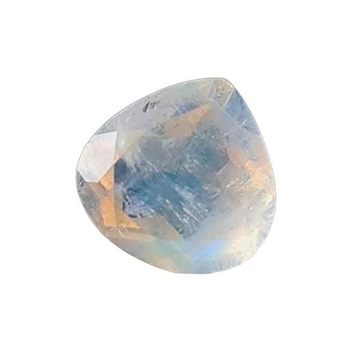 Gems For Jewels donna pietra di luna arcobaleno da 9,1mm con taglio a cuore, pietra di luna arcobaleno sciolta naturale pietra di luna taglio brillante, anello pietra di luna arcobaleno-pksg190