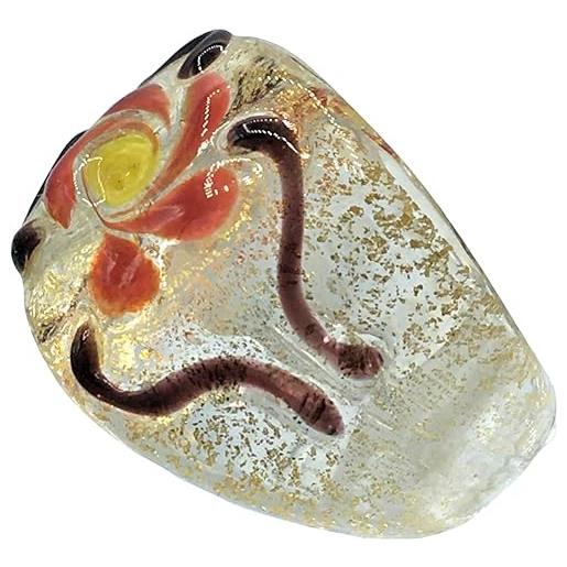 ANTICA MURRINA VENEZIANA anello in vetro di murano (misura 14)