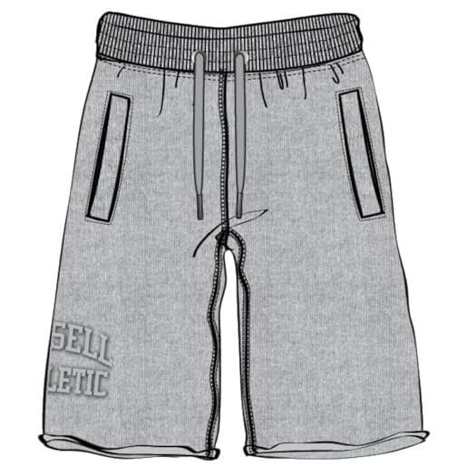 Russell Athletic a00901-t7-209 logo embossed shorts uomo pantaloncini turbulence taglia l