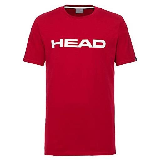 Head club ivan - maglietta da bambino jr, rosso/bianco, taglia xs