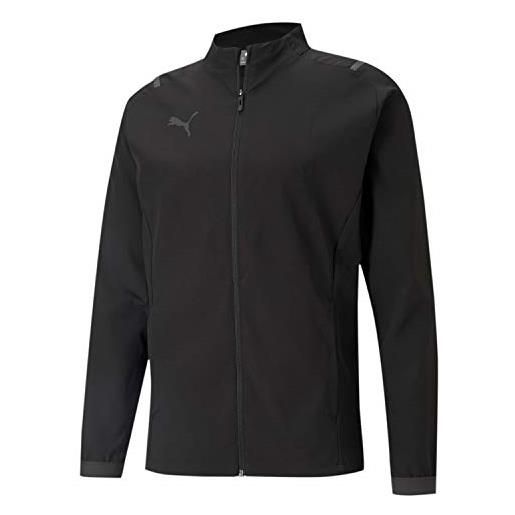 PUMA teamcup sideline - giacca da allenamento da uomo, uomo, maglia di tuta, 656743, PUMA black asfalto. , l
