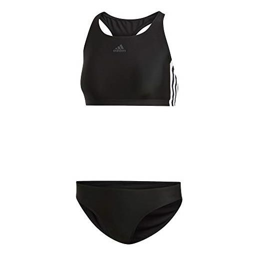 Adidas fitness 3 stripes bikini, swimwear donna, black, 42