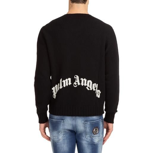 Palm Angels curved logo sweater