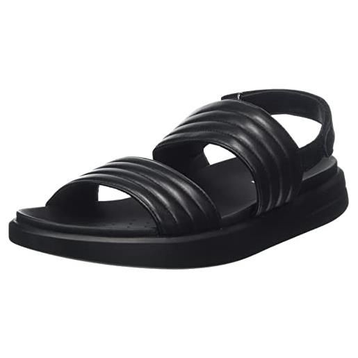 Geox d xand 2s, sandal, black, 41 eu