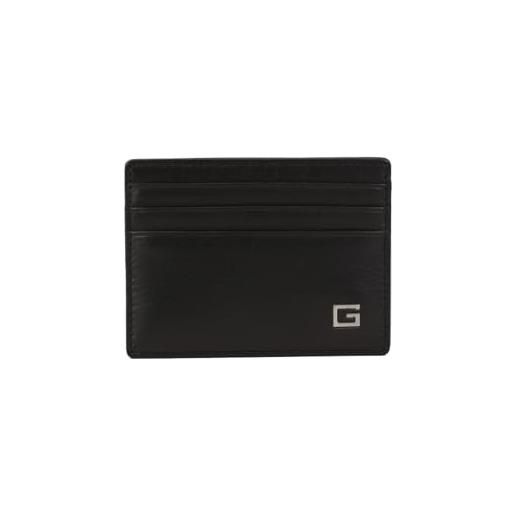 GUESS zurigo billfold w c, accessori da viaggio-portafoglio bi-fold uomo, nero, piccolo