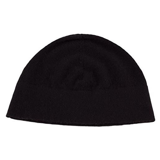 Love Cashmere cuffia beanie in cashmere per uomo (mens cashmere cap) - nero - realizzato a mano ad in scozia
