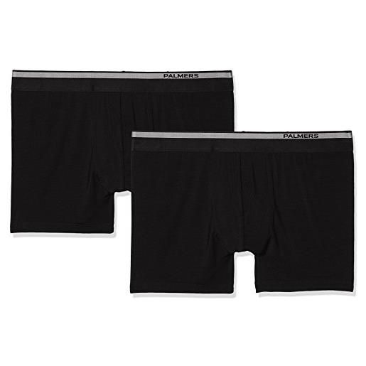 Palmers authentic modal pants doppelpack boxer a pantaloncino, nero (schwarz 900), s (pacco da 2) uomo