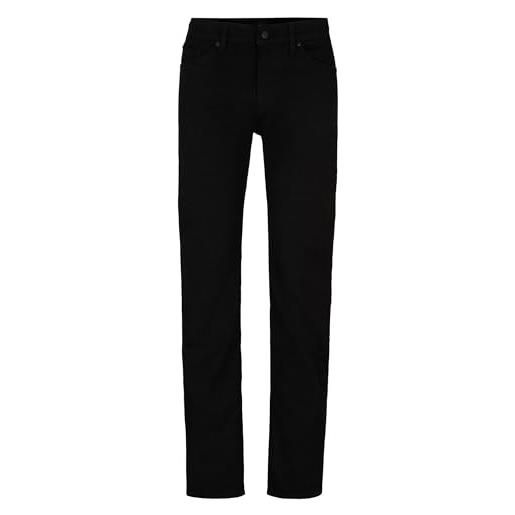 BOSS jeans da uomo maine3 neri regular fit in denim italiano, nero , 38w x 30l