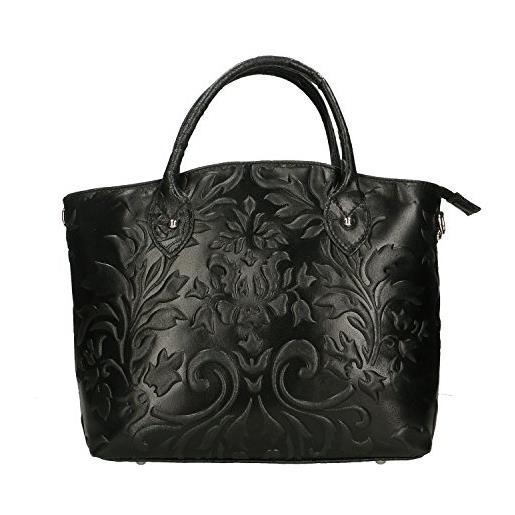 Chicca Borse handbag borsa a mano da donna in vera pelle made in italy - 35x28x11 cm