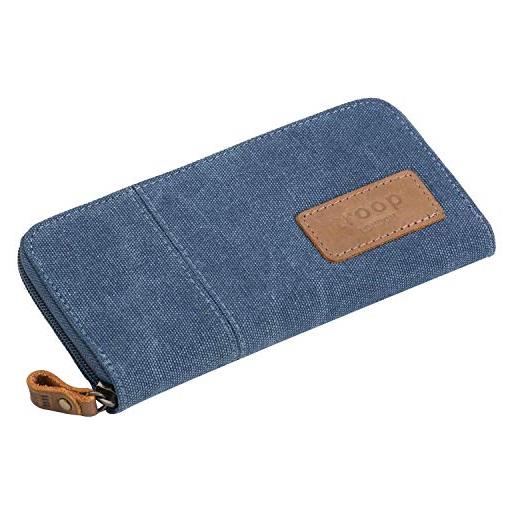 Troop London trp0501 accessories canvas zip around wallet purse - blue