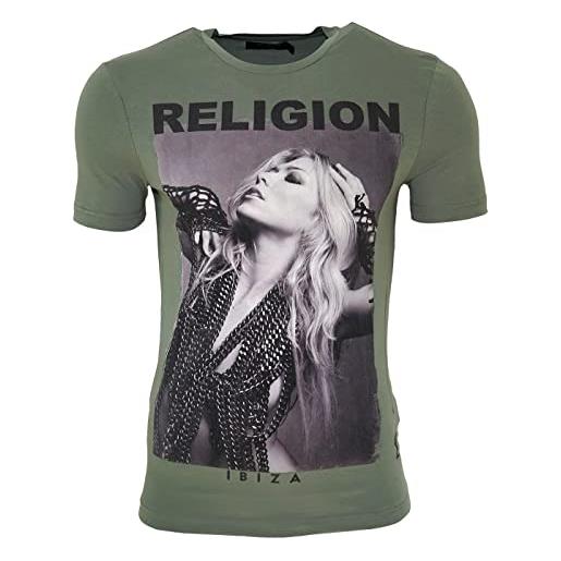Religion clothing ibiza - maglietta da uomo, muschio, l