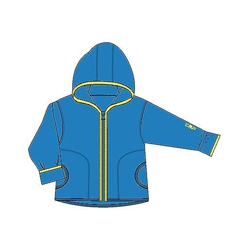 CMP, giacca con cappuccio fisso per bambini, river, 92