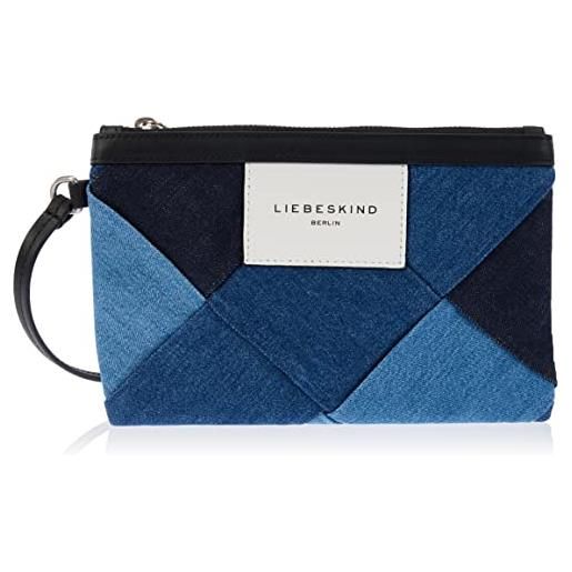 Liebeskind, pouch accessories s donna, blu notte, small (hxbxt 14.5cm x 22cm x 1cm)