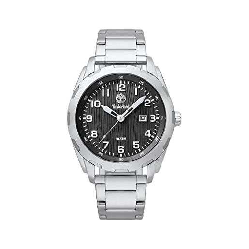 Timberland orologio analogico al quarzo uomo con cinturino in acciaio inossidabile tbl13330xs. 02m