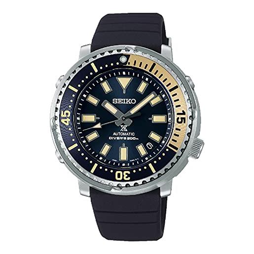 Seiko prospex orologio da uomo street series safari 'mini tuna' automatico subacqueo 200m blu srpf81k1, blu, subacqueo