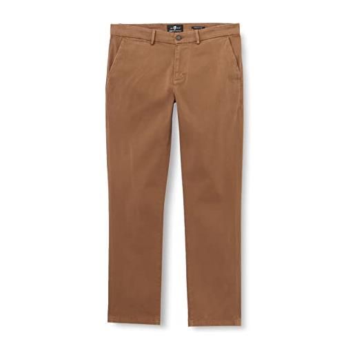 7 For All Mankind slimmy chino luxe performance sateen pantaloni, marrone, 33w x 33l uomo