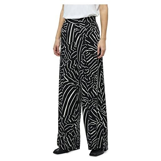 Minus kassandra pants 3 donna, multicolore (100p black print), 38