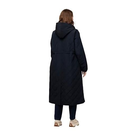 Ulla popken cappotto imbottito leggero, blu marino, 56-58 donna