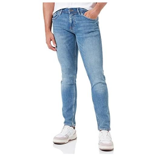 TOM TAILOR Denim piers slim jeans, uomo, blu (bright blue denim 10150), 36w / 32l