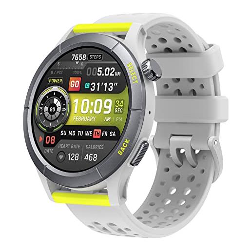 Amazfit cheetah runner smartwatch con gps dual-band, navigazione del percorso e mappe offline, allenatore di corsa, cardiofrequenzimetro, alexa integrato, 14 giorni di durata della batteria