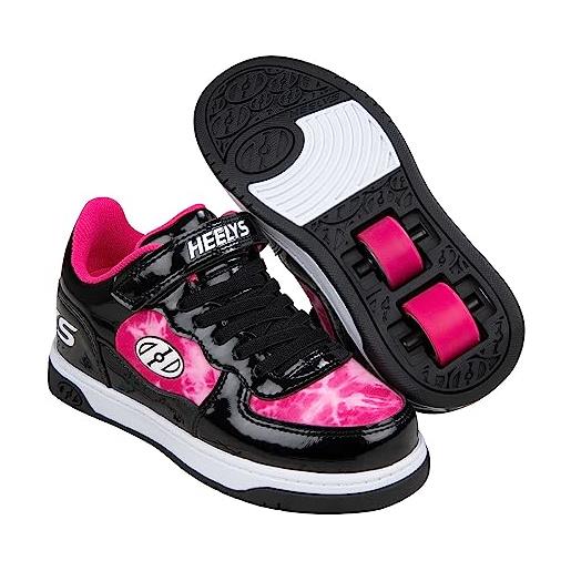 Heelys riserva bassa x2, scarpe da ginnastica bambine e ragazze, nero, 11 uk