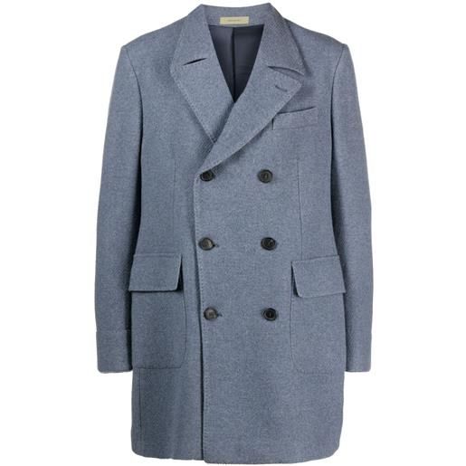 Corneliani cappotto doppiopetto - blu