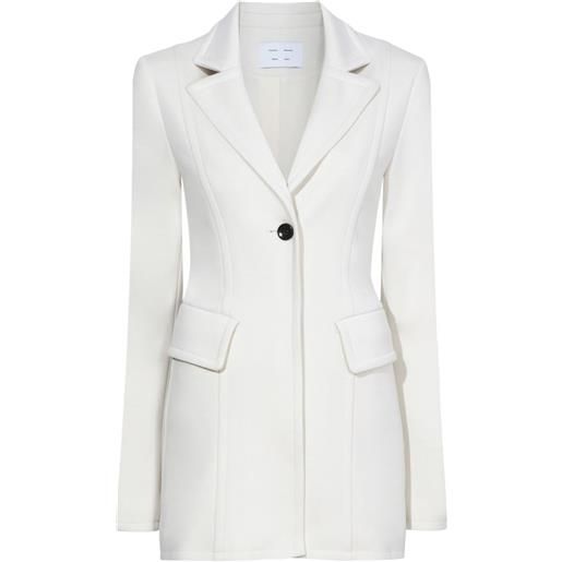 Proenza Schouler White Label blazer con revers a lancia - bianco