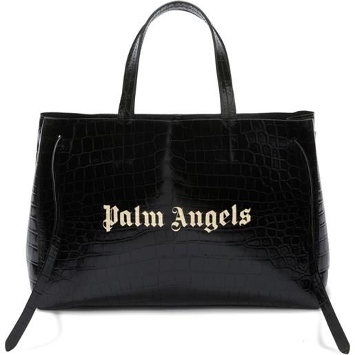Palm Angels borsa tote 24/7 in pelle - nero