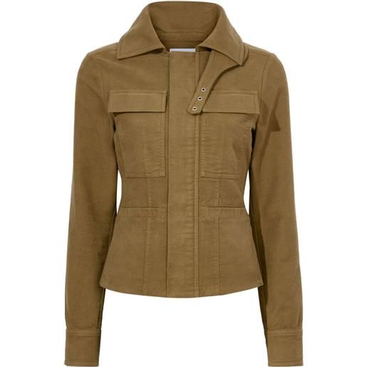Proenza Schouler White Label giacca in stile militare - marrone