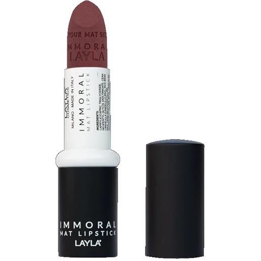 LAYLA COSMETICS Srl layla rossetto immoral mat lipstick n. 18 baba __+1coupon__