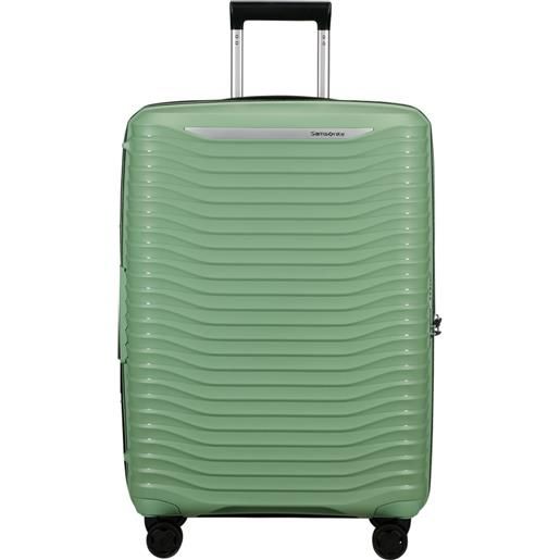 Samsonite upscape valigia trolley da stiva espandibile, 4 ruote, 68 cm, stone green verde