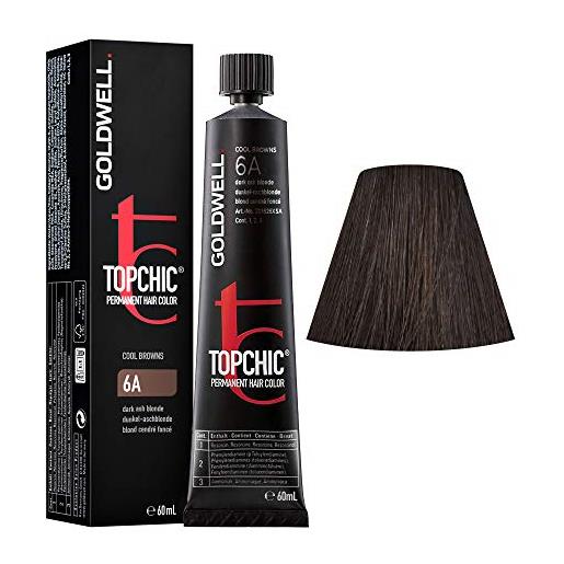 Goldwell topchic hair color coloration (tube) 6a dark ash blonde by Goldwell