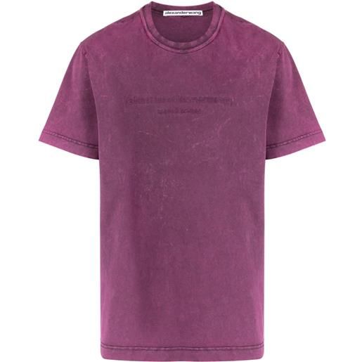 Alexander Wang t-shirt con logo girocollo - viola
