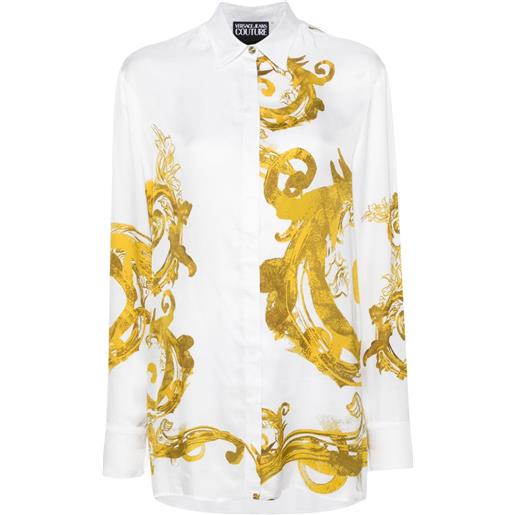 Versace Jeans Couture t-shirt watercolour couture - bianco