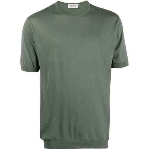 John Smedley t-shirt girocollo - verde