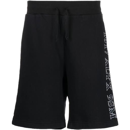 1017 ALYX 9SM shorts sportivi con stampa - nero