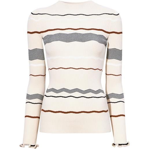 Proenza Schouler top a righe - bianco