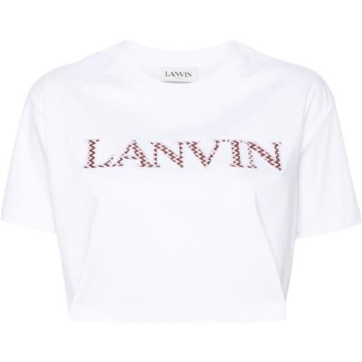 Lanvin t-shirt con ricamo - bianco
