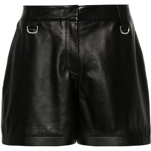 Off-White shorts a vita alta - nero