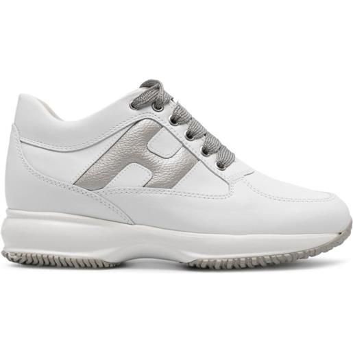 Hogan sneakers alte con decorazione - bianco